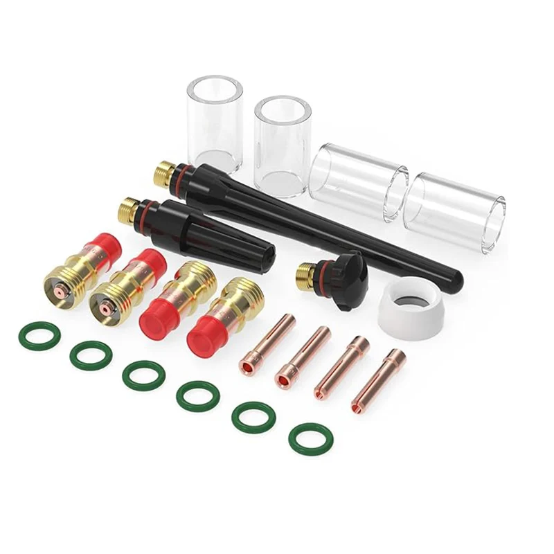 22 pieces TIG welding torch Stubby gas mirror #10 Pyrex glass kit for WP-17/18/26
22 pieces TIG welding torch Stubby gas mirror #10 Pyrex glass kit for WP-17/18/26