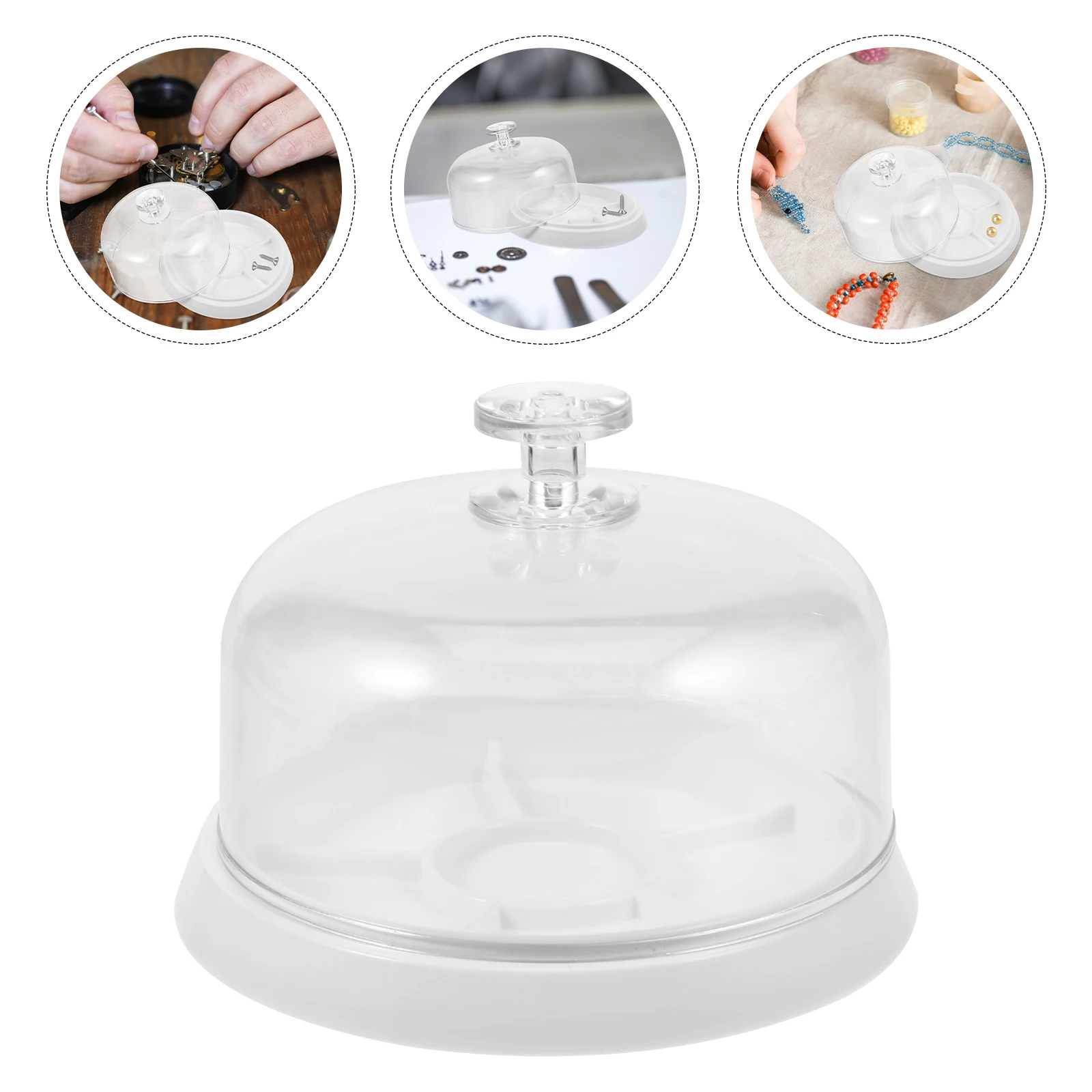 Dust Cover Watch Movement Tray Storage Container for Watchmaker Tools Parts Organizer White Base Repair Accessories
Dust Cover Watch Movement Tray Storage Container for Watchmaker Tools Parts Organizer White Base Repair Accessories