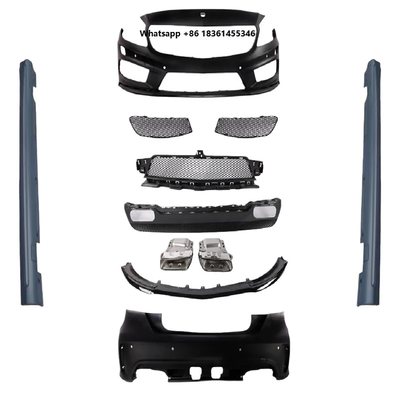 For A-Class W176 A45 Front and Rear Bumpers Side Skirts Rear Lip Exhaust Tips Kit 2013-2018 Car Body Kit
For A-Class W176 A45 Front and Rear Bumpers Side Skirts Rear Lip Exhaust Tips Kit 2013-2018 Car Body Kit