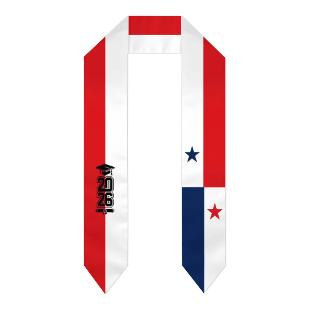 Class of 2026 Panama Flag Scarf Graduation Sash Stole International Study Abroad Adult Unisex Party Accessory Top Print
Class of 2026 Panama Flag Scarf Graduation Sash Stole International Study Abroad Adult Unisex Party Accessory Top Print