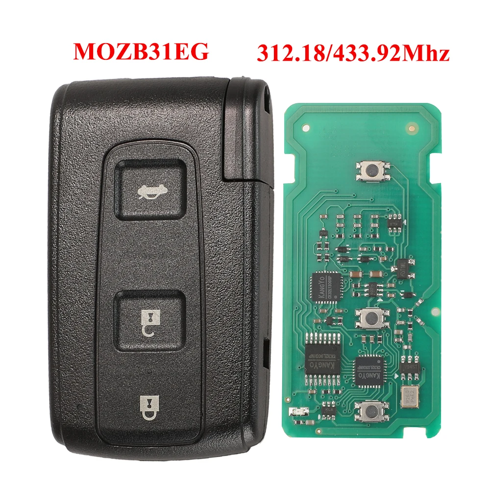 jingyuqin New 0030 MOZB31EG B9 Chip Remote Car Smart Key For Toyota Crown Prius 312.18/433.92Mhz TOY43/TOY48 BLADE
jingyuqin New 0030 MOZB31EG B9 Chip Remote Car Smart Key For Toyota Crown Prius 312.18/433.92Mhz TOY43/TOY48 BLADE