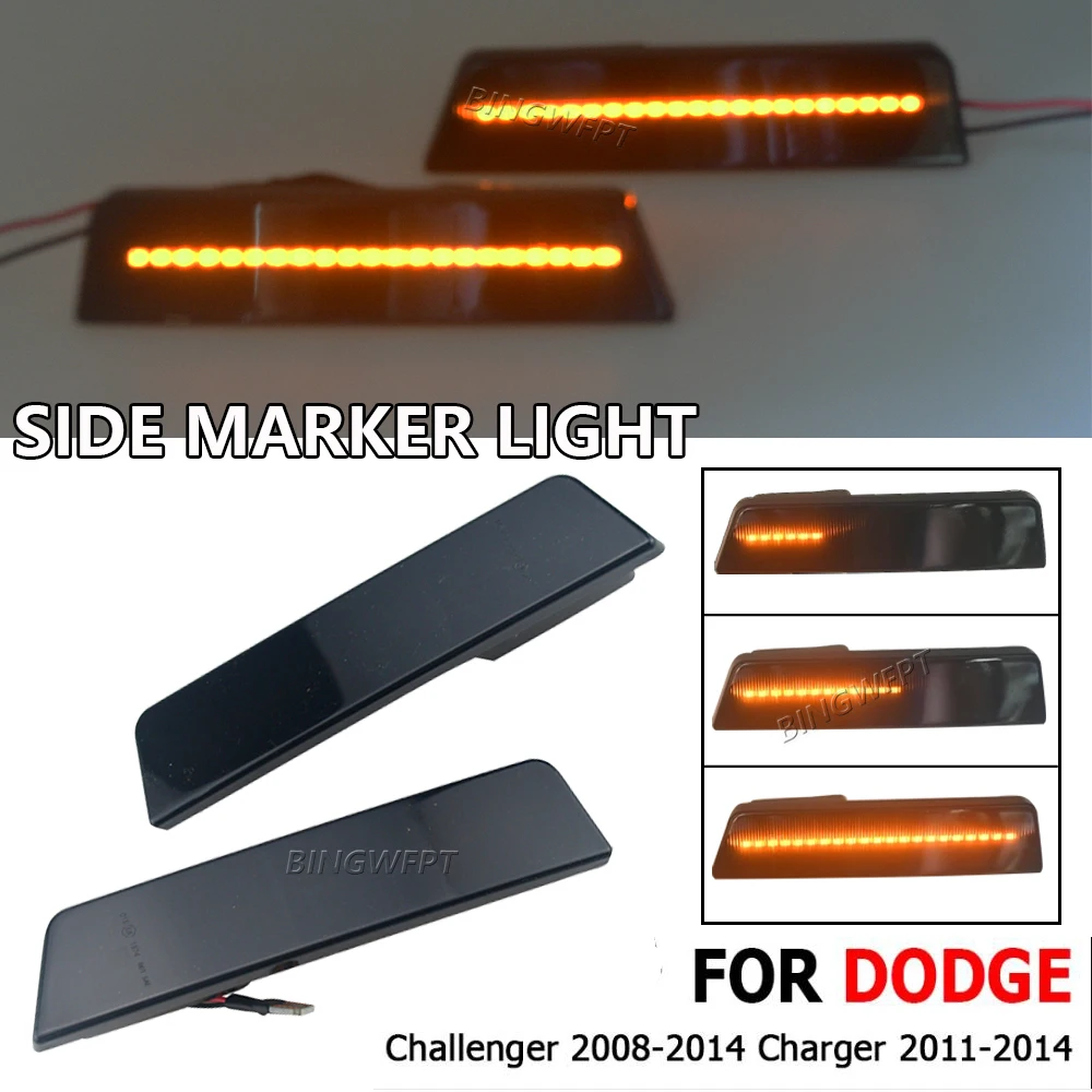 Side Marker Light For Dodge Challenger 2008 2009 2010 2011 2012 2013 2014 Dynamic LED Turn Signal Flashing Indicator Blinker
Side Marker Light For Dodge Challenger 2008 2009 2010 2011 2012 2013 2014 Dynamic LED Turn Signal Flashing Indicator Blinker