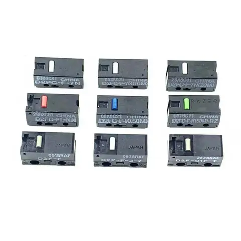 2Pcs/10Pcs mouse micro switch  d2fc f 7n D2FC-F-7N(10M)/(OF)  D2FC-F-7N(20M)/(OF)  D2FC-F-K 50M microswitch for mouse