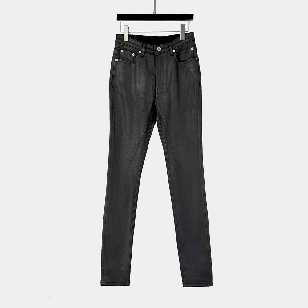 Womens High Waist Cotton Blend Coated Denim Pants Stretchy Skinny Jeans Black Grey Slim Fit Casual Trousers 2026 Spring New Y2K
Womens High Waist Cotton Blend Coated Denim Pants Stretchy Skinny Jeans Black Grey Slim Fit Casual Trousers 2026 Spring New Y2K