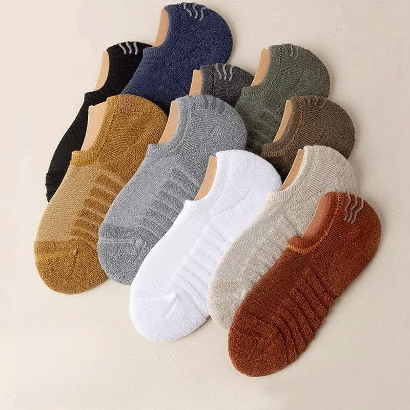 10 пар мужских толстых теплых носков-невидимок с противоскользящей подошвой, низкие, короткие, осенне-зимние, повседневные, удобные.
10 пар мужских толстых теплых носков-невидимок с противоскользящей подошвой, низкие, короткие, осенне-зимние, повседневные, удобные.