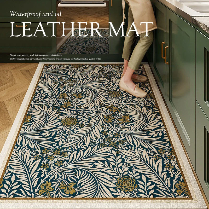 Retro Kitchen Rug Waterproof Oil-proof Carpet Anti-slip Rugs PVC Leather Washable Mat 주방매트 Коврик Для Кухни Alfombras De Cocina
Retro Kitchen Rug Waterproof Oil-proof Carpet Anti-slip Rugs PVC Leather Washable Mat 주방매트 Коврик Для Кухни Alfombras De Cocina