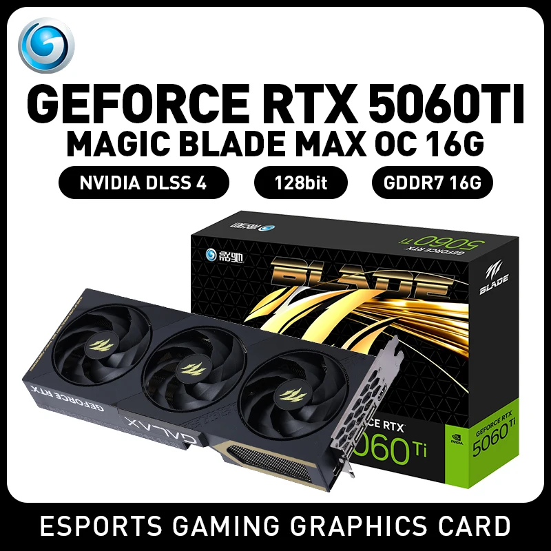 Игровая видеокарта GALAX RTX 5060Ti MAX OC 5060ti rtx 5060 ti 256-бит GDDR7 для настольных ПК
Игровая видеокарта GALAX RTX 5060Ti MAX OC 5060ti rtx 5060 ti 256-бит GDDR7 для настольных ПК