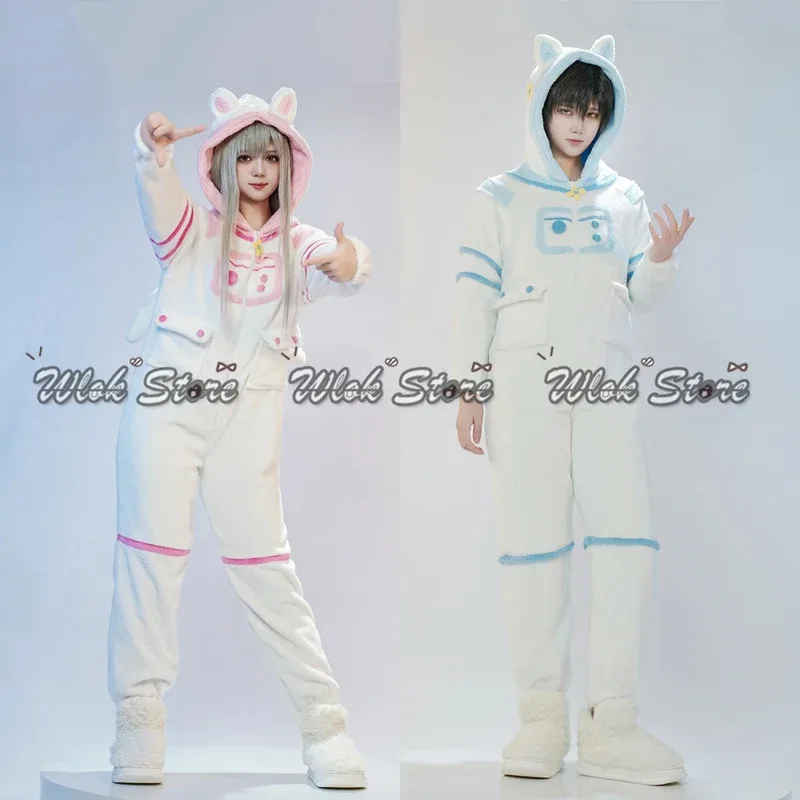 Love and Deepspace Cosplay Space Dreamers Costume Rafayel Xavier Fluffy Pajamas Jumpsuits Men Woman Halloween Party Role Play
Love and Deepspace Cosplay Space Dreamers Costume Rafayel Xavier Fluffy Pajamas Jumpsuits Men Woman Halloween Party Role Play