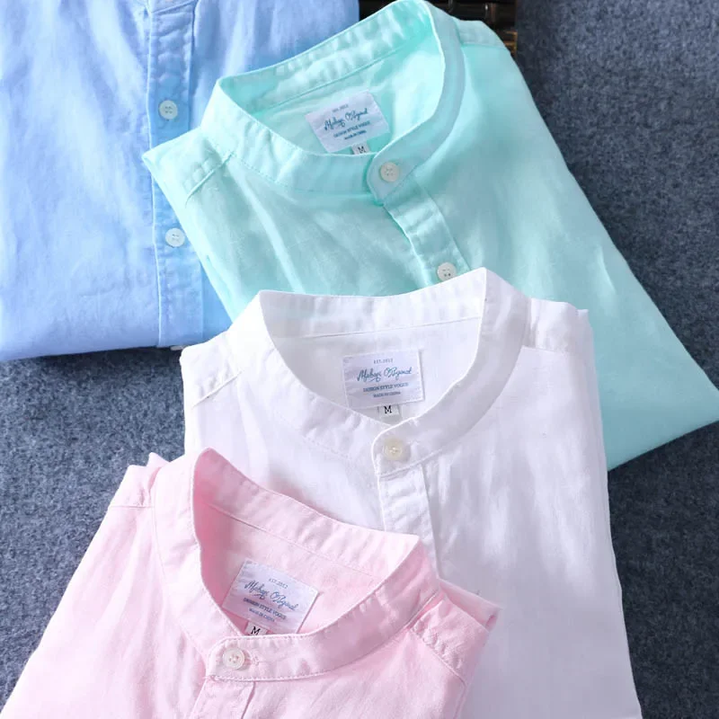 Schinteon Men Spring Summer Cotton Linen Shirt Slim Stand Collar Comfortable Undershirt Male Asian Size Top Quality 3XL 4XL
Schinteon Men Spring Summer Cotton Linen Shirt Slim Stand Collar Comfortable Undershirt Male Asian Size Top Quality 3XL 4XL