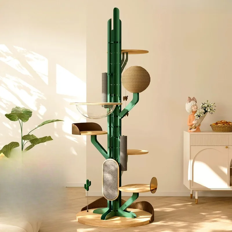 Solid wood cactus cat climbing frame super luxury DIY large rattan does not occupy a lot of Christmas cat nest cat tree in one
Solid wood cactus cat climbing frame super luxury DIY large rattan does not occupy a lot of Christmas cat nest cat tree in one