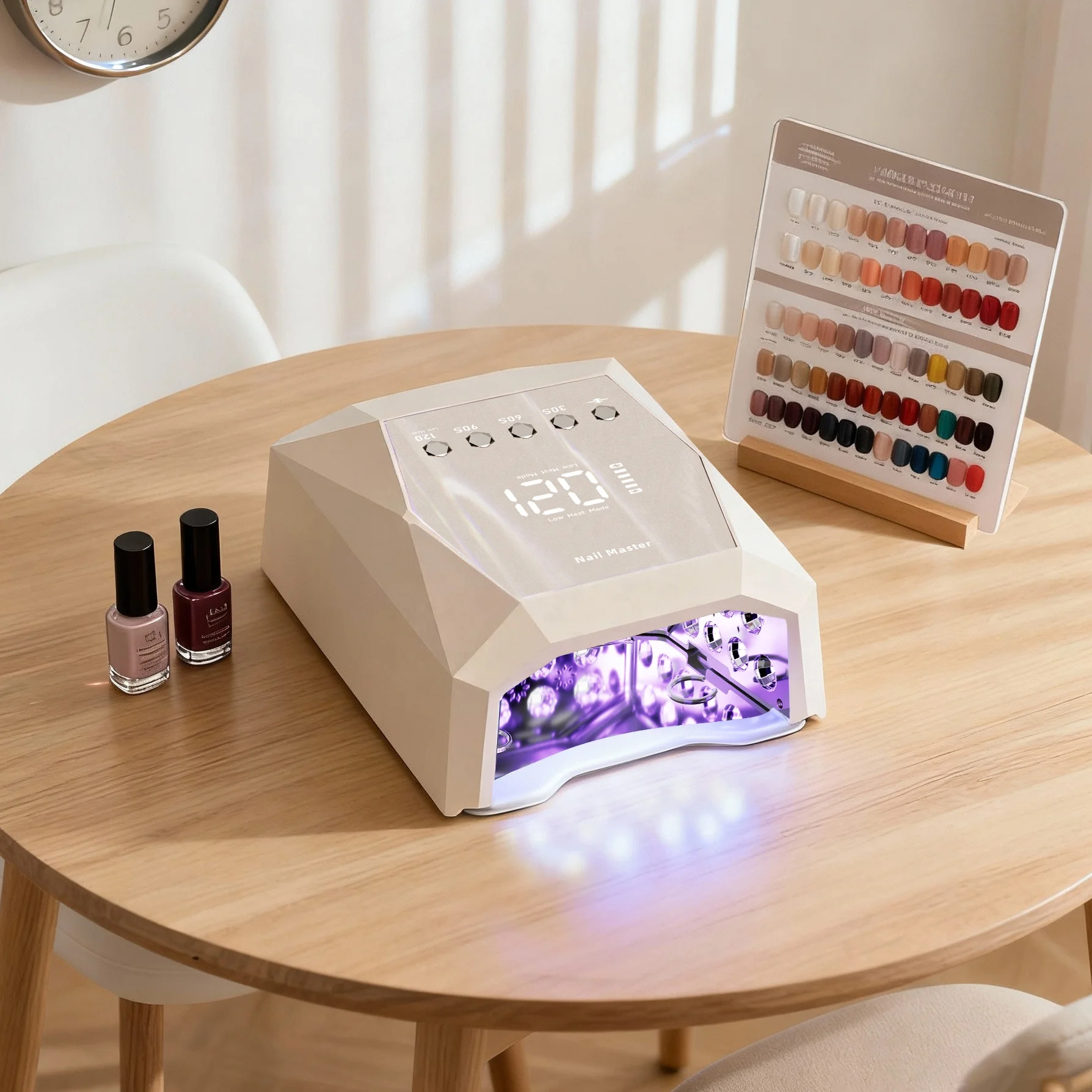 Customize Gel Nail Dryer 120w Rechargeable Nail Equipment 45 LED Bulbs Portable Professional UV LED Nail Lamp
Customize Gel Nail Dryer 120w Rechargeable Nail Equipment 45 LED Bulbs Portable Professional UV LED Nail Lamp