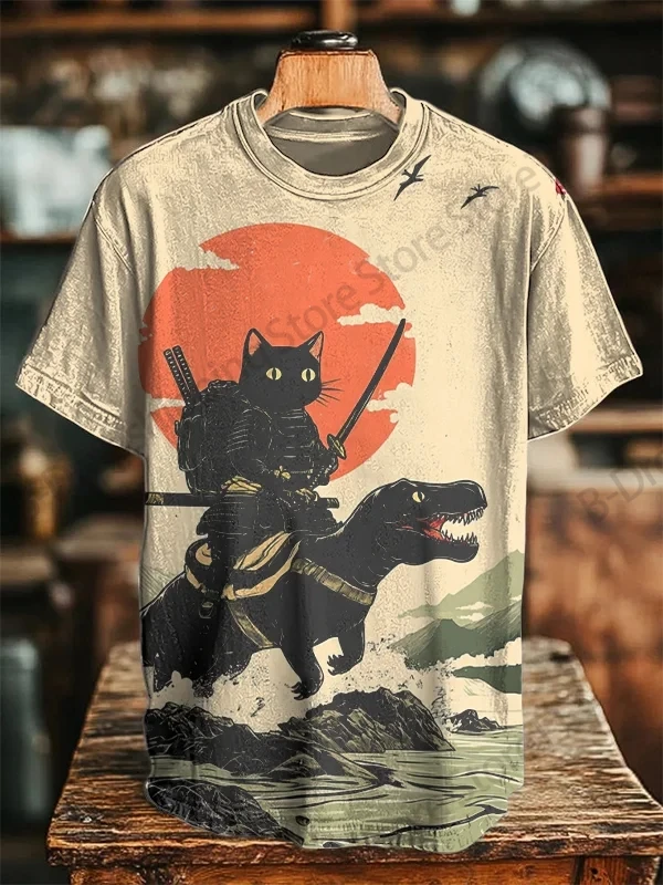 Funny Cat Riding Dinosaur 3D Print T-shirt Men Women Fashion Casual Oversized Short Sleeve Tops Tee Men Clothes Animal Tshirt
Funny Cat Riding Dinosaur 3D Print T-shirt Men Women Fashion Casual Oversized Short Sleeve Tops Tee Men Clothes Animal Tshirt