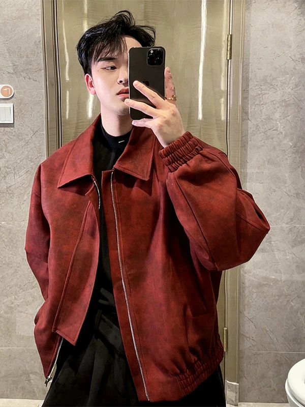 Красная мужская куртка с подкладкой на плечах, весенне-осенний дизайн, высококачественная американская летная куртка, свободный крой, из полиэстера.
Красная мужская куртка с подкладкой на плечах, весенне-осенний дизайн, высококачественная американская летная куртка, свободный крой, из полиэстера.