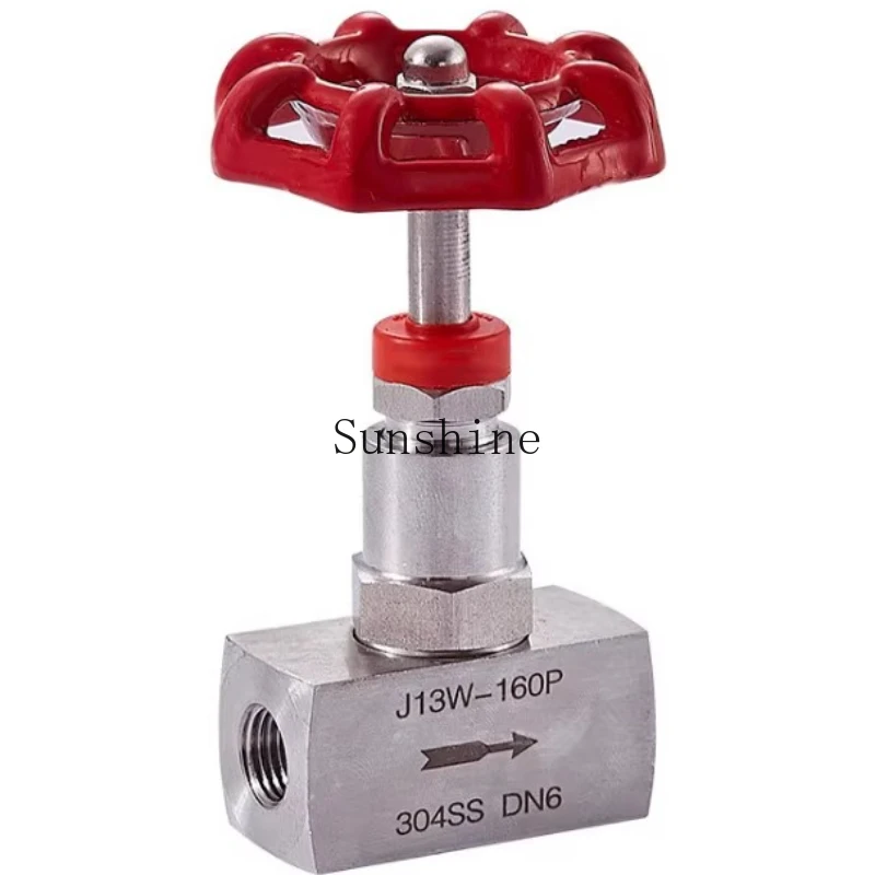 Valve Stainless steel needle valve J13W-160P internal thread high pressure wire connection good worker 4/6DN15
Valve Stainless steel needle valve J13W-160P internal thread high pressure wire connection good worker 4/6DN15