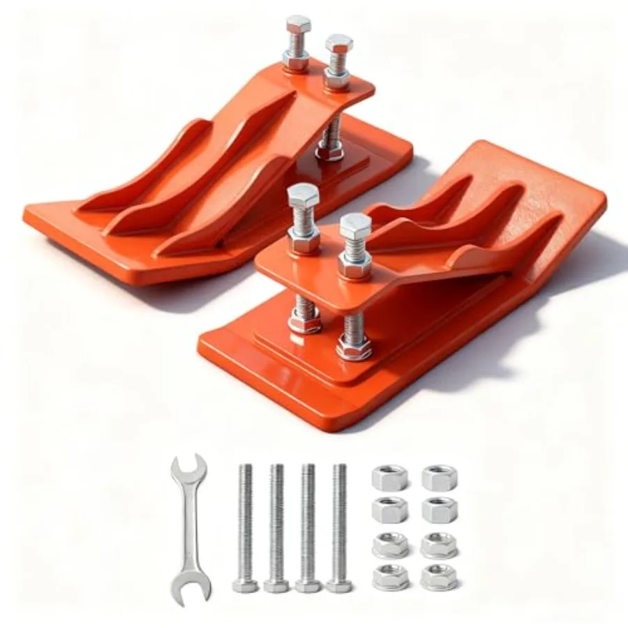 2Pcs Tractor Bucket Edge Protector, Skid Steer Attachments with Upgraded 10mm Steel and Dual Bolt Lock for Snow Removal
2Pcs Tractor Bucket Edge Protector, Skid Steer Attachments with Upgraded 10mm Steel and Dual Bolt Lock for Snow Removal