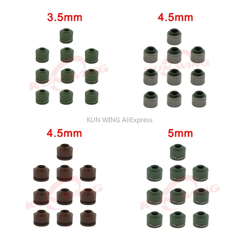 10pcs Motorcycle Universal 3.5mm 4.5mm 5mm 6mm Engine Valve Stem Oil Seal For Honda Yamaha Kawasaki Suzuki
10pcs Motorcycle Universal 3.5mm 4.5mm 5mm 6mm Engine Valve Stem Oil Seal For Honda Yamaha Kawasaki Suzuki