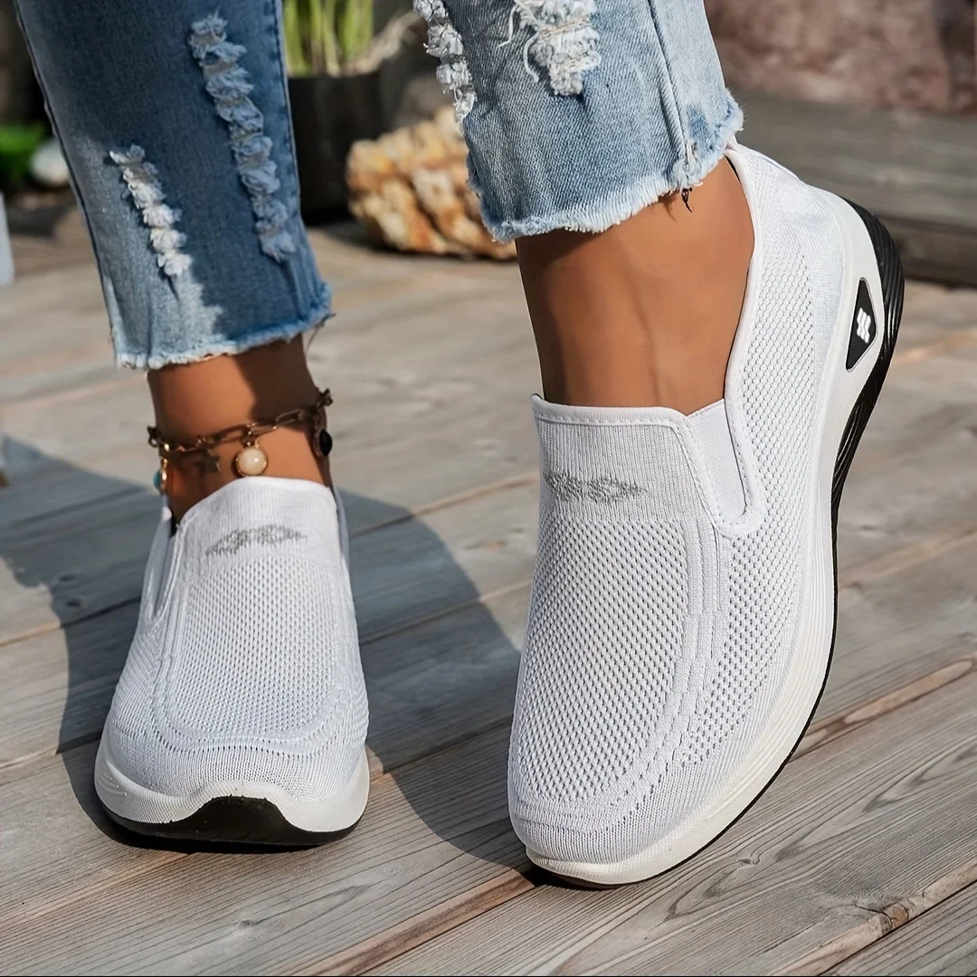 New Women's Solid Color Casual Work Sneakers, Breathable Lightweight Soft Sole Non Slip Comfortable Walking Shoes Ladies
New Women's Solid Color Casual Work Sneakers, Breathable Lightweight Soft Sole Non Slip Comfortable Walking Shoes Ladies