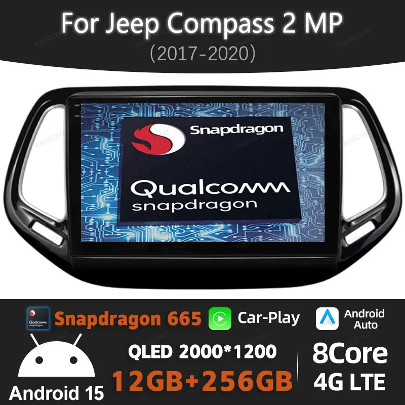 Android 15 Car Radio For Jeep Compass 2017 2018 2019 Qualcomm FMultimedia Stereo Viedo Player GPS Navigation 4G LTE 5G WIFI DSP
Android 15 Car Radio For Jeep Compass 2017 2018 2019 Qualcomm FMultimedia Stereo Viedo Player GPS Navigation 4G LTE 5G WIFI DSP