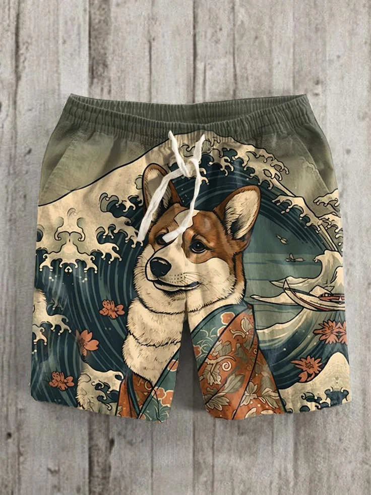 Винтажные шорты в японском стиле с 3D принтом, шорты с рисунком собаки, летние плавки в гавайском стиле, детские свободные шорты со льдом 
Винтажные шорты в японском стиле с 3D принтом, шорты с рисунком собаки, летние плавки в гавайском стиле, детские свободные шорты со льдом