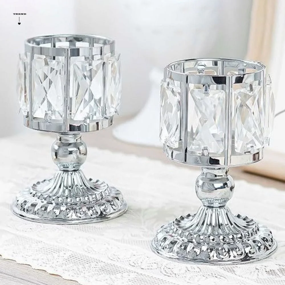 European Style Crystal Candle Holder Cylinder Shiny Candlestick Decorative Iron Romantic Aromatherapy Holder Desktop Decor
European Style Crystal Candle Holder Cylinder Shiny Candlestick Decorative Iron Romantic Aromatherapy Holder Desktop Decor
