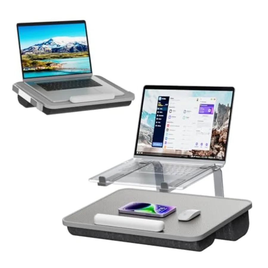 Elevated Laptop Stand for Bed Lightweight Lap Desk for 17 Laptops MacBook with Cushion Black Portable and Comfortable Design
Elevated Laptop Stand for Bed Lightweight Lap Desk for 17 Laptops MacBook with Cushion Black Portable and Comfortable Design