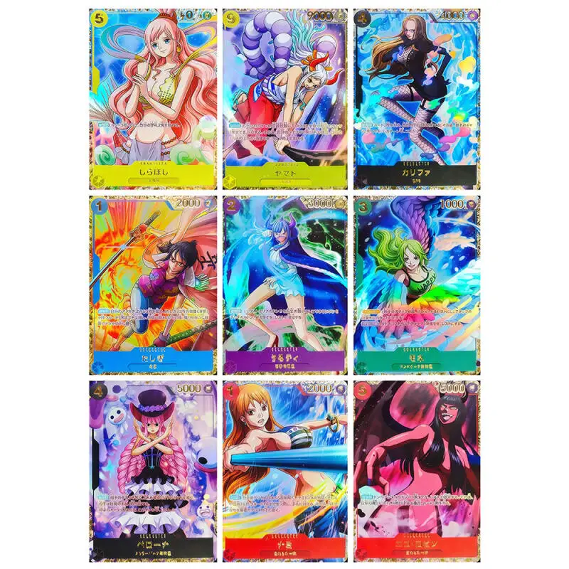 9 шт./компл. One Piece Thousands of Storms OPCG Nami Yamato 04, сделай сам, цветная флэш-карта, коллекция аниме-игр, карточная игрушка 63*88 мм
9 шт./компл. One Piece Thousands of Storms OPCG Nami Yamato 04, сделай сам, цветная флэш-карта, коллекция аниме-игр, карточная игрушка 63*88 мм