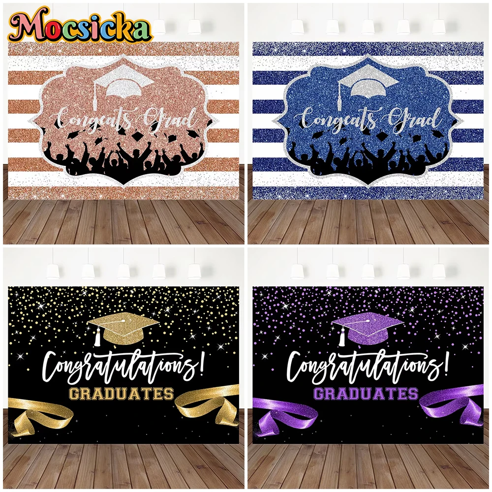 Mocsicka 2025 Graduation Background Photography School Student Congratulation Grad Photo Backdrop Gold Bachelor Cap Decor Banner
Mocsicka 2025 Graduation Background Photography School Student Congratulation Grad Photo Backdrop Gold Bachelor Cap Decor Banner
