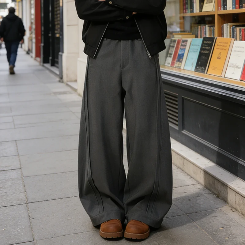 PBAP Pleated Woman Baggy Dress Pants Plus Size Solid Cleanfit Pockets Loose Stitch Wide Leg Pants Office Casual Formal Clothes
PBAP Pleated Woman Baggy Dress Pants Plus Size Solid Cleanfit Pockets Loose Stitch Wide Leg Pants Office Casual Formal Clothes