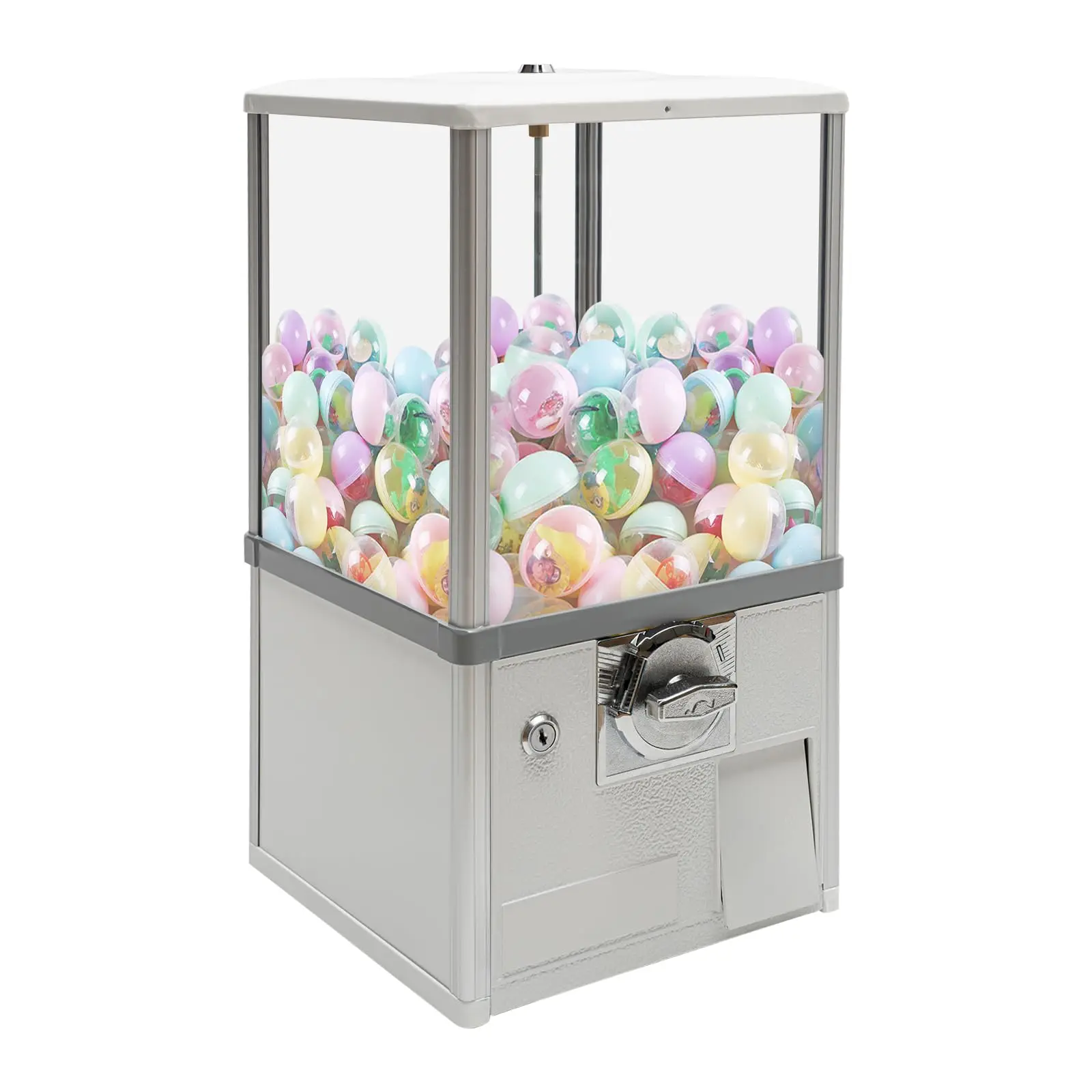 25 Cent Vending Machines, 11.42 “X10.24 ‘X20.87’ Large Capsule Vending Machine for 1.18-2.17 Inch Toys/Candy Ideal for Game/Reta
25 Cent Vending Machines, 11.42 “X10.24 ‘X20.87’ Large Capsule Vending Machine for 1.18-2.17 Inch Toys/Candy Ideal for Game/Reta