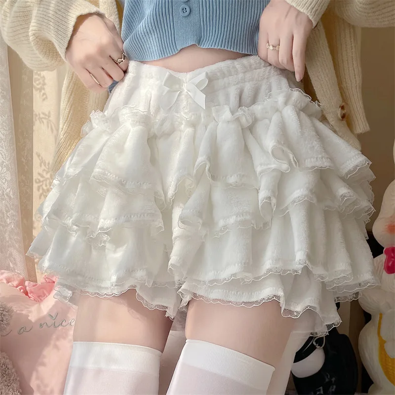 Pink Lace Trim Cute Pumpkin Pants for Women Plus Size Japanese Soft Girl Style Fluffy Skirt Shorts Autumn Winter Kawaii Bottoms
Pink Lace Trim Cute Pumpkin Pants for Women Plus Size Japanese Soft Girl Style Fluffy Skirt Shorts Autumn Winter Kawaii Bottoms