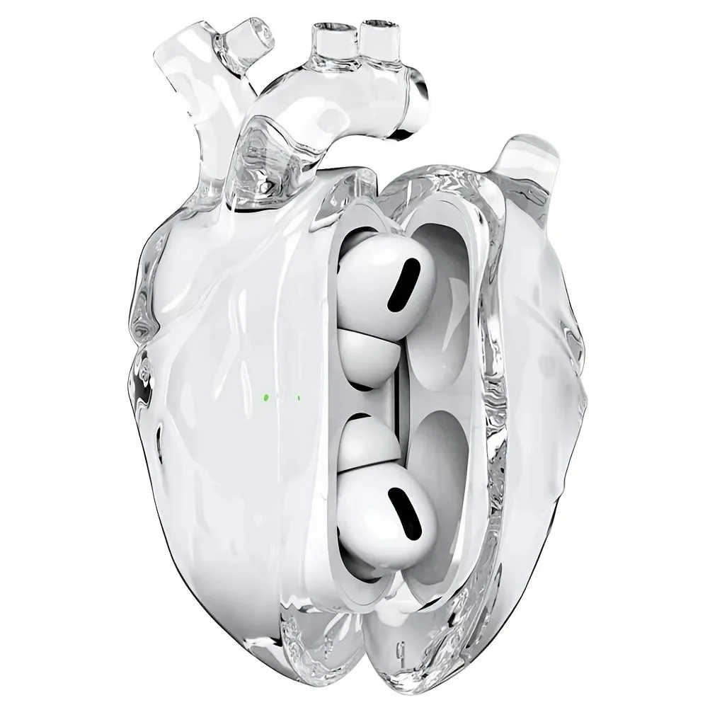 Transparent simulation heart for Apple Airpods Pro 3/2/1 headphone case liquid silicone 3/4 protective cover
Transparent simulation heart for Apple Airpods Pro 3/2/1 headphone case liquid silicone 3/4 protective cover