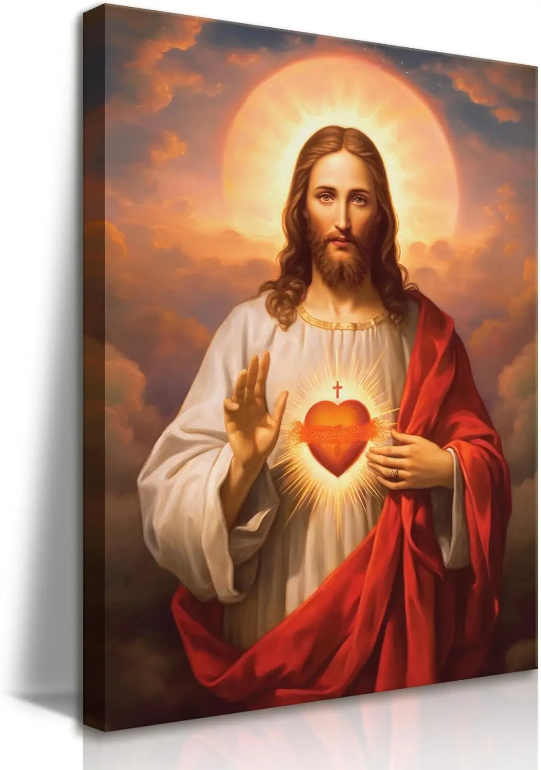 Sacred Heart of Jesus Canvas Wall Art, Divine Mercy Picture, Christian Religious Decor for Living Room Bedroom (24x36inch)
Sacred Heart of Jesus Canvas Wall Art, Divine Mercy Picture, Christian Religious Decor for Living Room Bedroom (24x36inch)