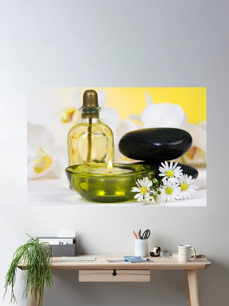 Spa Serenity: Candlelight & Daisy Still Life Bliss Movie Art Print Canvas Poster, Living Room Decor, Home Wall Picture
Spa Serenity: Candlelight & Daisy Still Life Bliss Movie Art Print Canvas Poster, Living Room Decor, Home Wall Picture