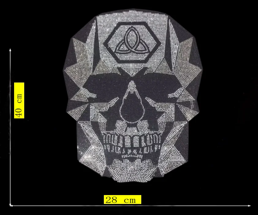 New Fashion skull design Rhinestone Applique Iron On Patch Clothing Accessories DIY
New Fashion skull design Rhinestone Applique Iron On Patch Clothing Accessories DIY