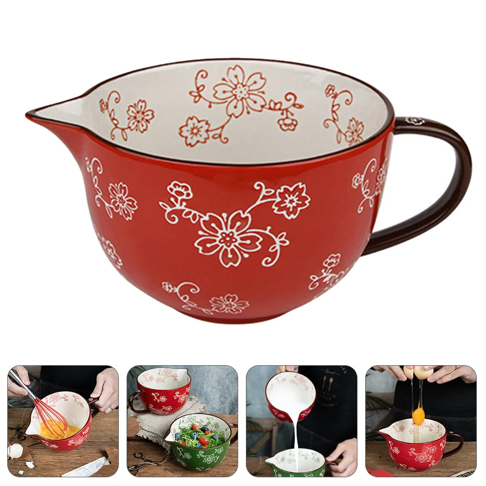 Red Ceramic Mixing Bowl Stylish Design Easy Clean Non-Slip Bottom Suitable for All Kinds of Dishes Kitchen Food Serving
Red Ceramic Mixing Bowl Stylish Design Easy Clean Non-Slip Bottom Suitable for All Kinds of Dishes Kitchen Food Serving
