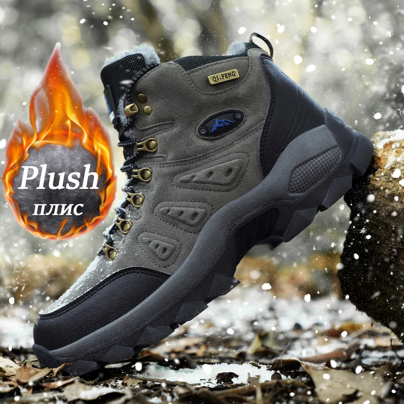 Men's Snow Boots Anti Slip Work Boots Outdoor Comfortable Hiking Boots Man Sneakers Shoes Men High-quality Warm Winter Boots
Men's Snow Boots Anti Slip Work Boots Outdoor Comfortable Hiking Boots Man Sneakers Shoes Men High-quality Warm Winter Boots