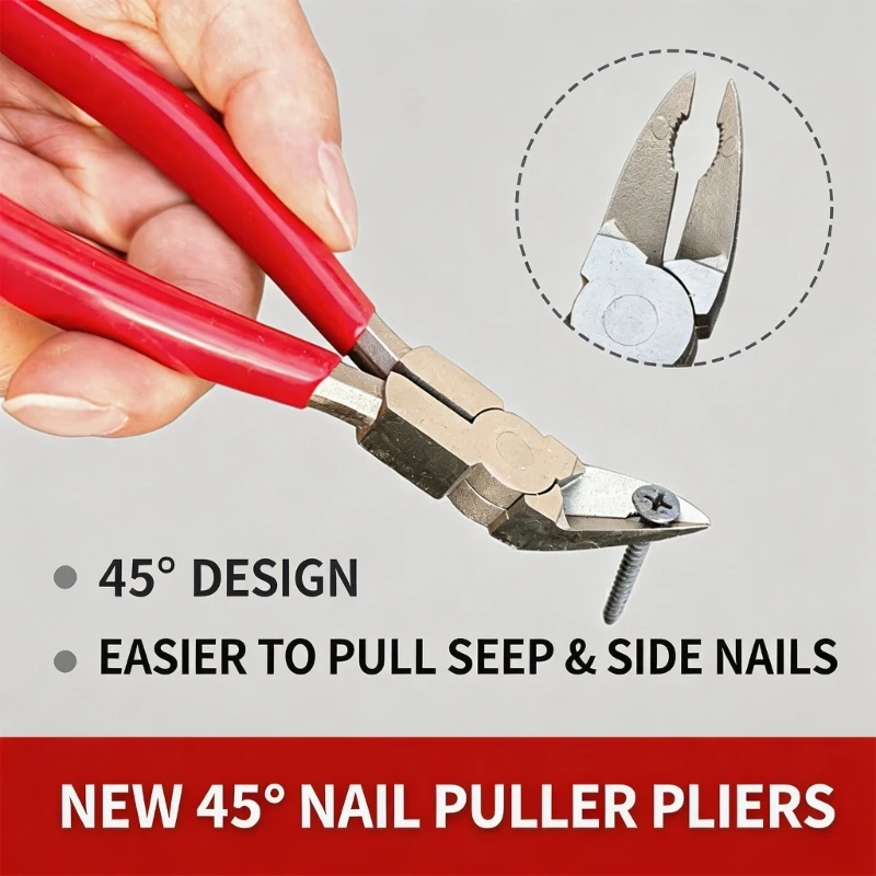Car Motorcycle Tire Repair Puller Pliers, 45 Degree Angled Steel Hand Tool with Grip Handles for Daily Tire Tasks D7YA
Car Motorcycle Tire Repair Puller Pliers, 45 Degree Angled Steel Hand Tool with Grip Handles for Daily Tire Tasks D7YA