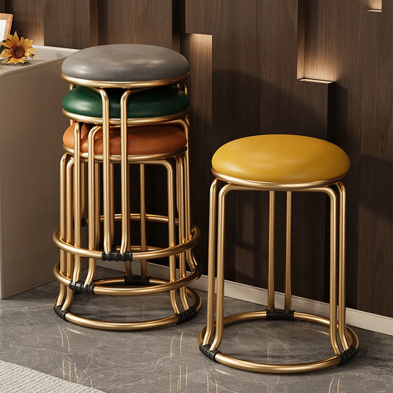 Stool Luxury Round Stools Stacked Reinforced Steel Spare Dining Table Stool Save Space Dining Chair Home Furniture Nordic Modern
Stool Luxury Round Stools Stacked Reinforced Steel Spare Dining Table Stool Save Space Dining Chair Home Furniture Nordic Modern