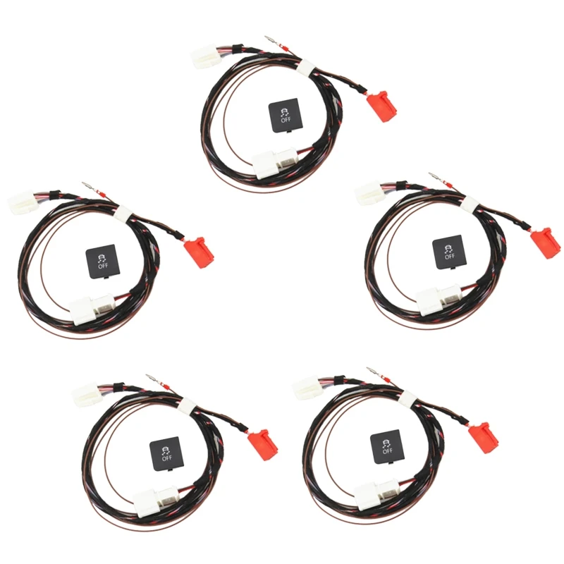 5 Set Traction Control ESP OFF ASR Switch Button with Cable Harness Plug 1KD927117 for Golf MK6 Jetta 5 MK5 6
5 Set Traction Control ESP OFF ASR Switch Button with Cable Harness Plug 1KD927117 for Golf MK6 Jetta 5 MK5 6