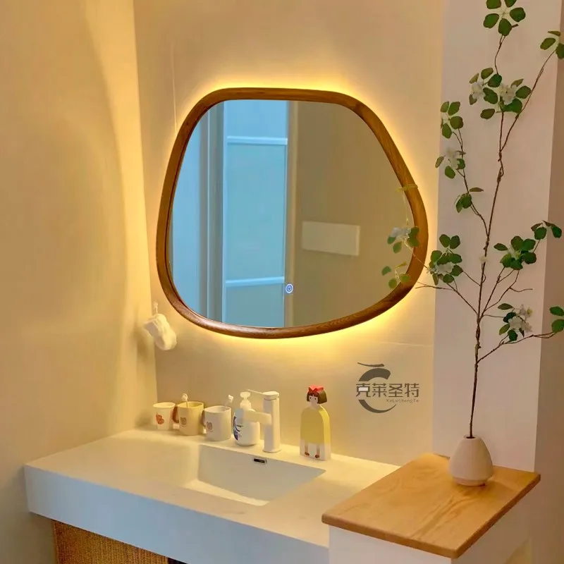 Mirror wall hanging special-shaped bathroom mirror household bedroom makeup living room decorative
Mirror wall hanging special-shaped bathroom mirror household bedroom makeup living room decorative