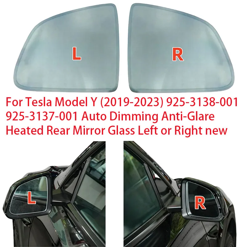 For Tesla Model Y (2019-2023) 925-3137-001 925-3138-001 Auto Dimming Anti-Glare Heated Rear Mirror Glass Left or Right new
For Tesla Model Y (2019-2023) 925-3137-001 925-3138-001 Auto Dimming Anti-Glare Heated Rear Mirror Glass Left or Right new