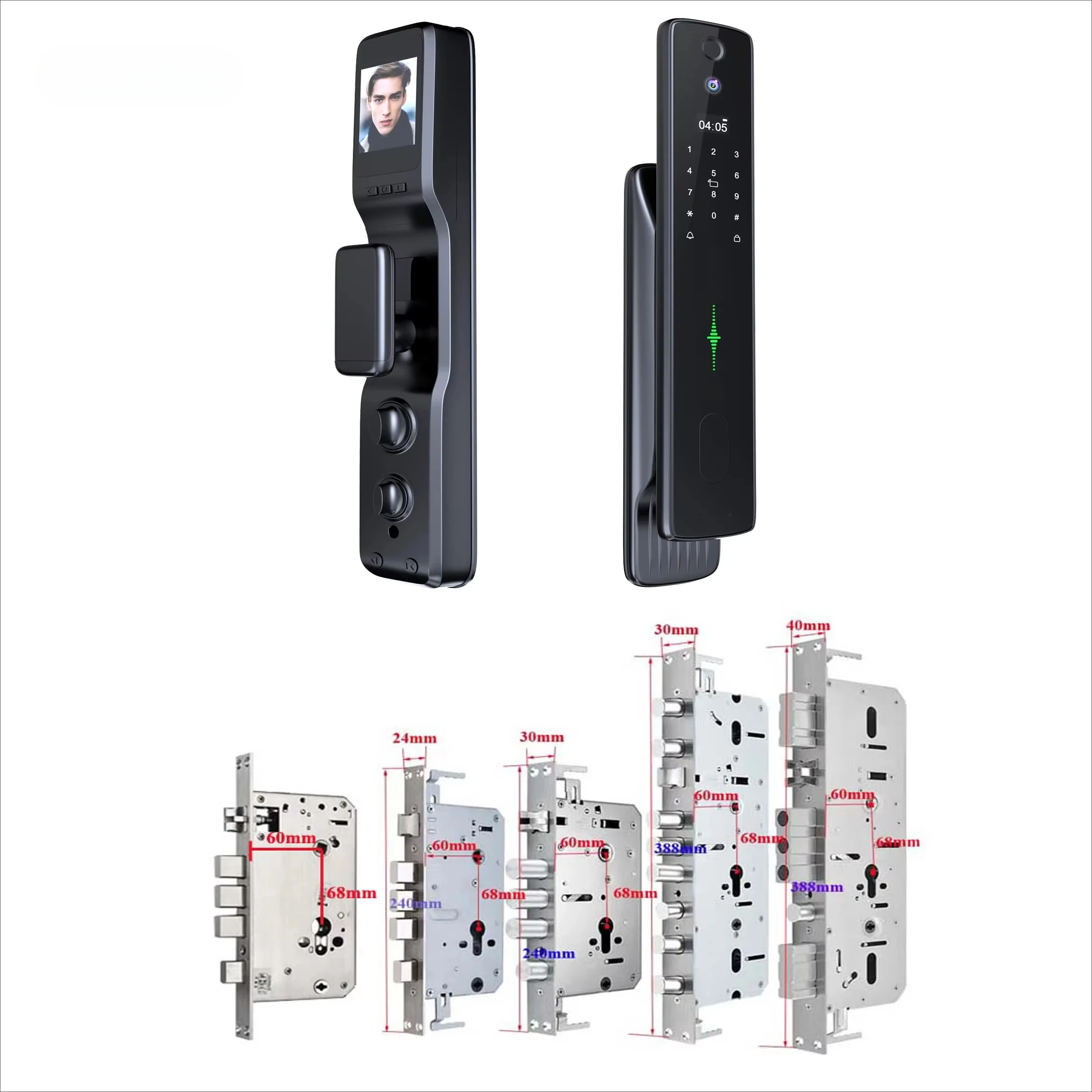 Factory Direct Supplier Good Quality Wifi Digital Screen 3D Face Recognition Smart Door Lock With Camera
Factory Direct Supplier Good Quality Wifi Digital Screen 3D Face Recognition Smart Door Lock With Camera