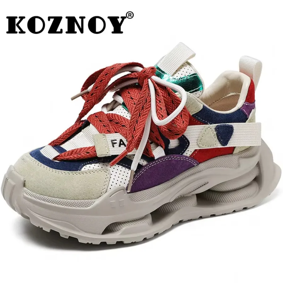 Koznoy 5,5 см коровья замша из натуральной кожи с воздушной сеткой на платформе женские массивные кроссовки разноцветные модные повседневные летние удобные туфли
Koznoy 5,5 см коровья замша из натуральной кожи с воздушной сеткой на платформе женские массивные кроссовки разноцветные модные повседневные летние удобные туфли