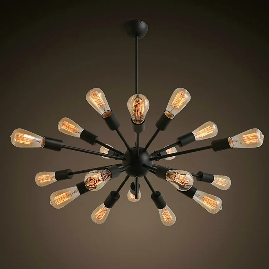 Vintage Retro Sputnik Chandeliers 18 Lights Metal Black Painting Bulbs not Incl E26 E27 Loft Foyer Lamp Lighting
Vintage Retro Sputnik Chandeliers 18 Lights Metal Black Painting Bulbs not Incl E26 E27 Loft Foyer Lamp Lighting
