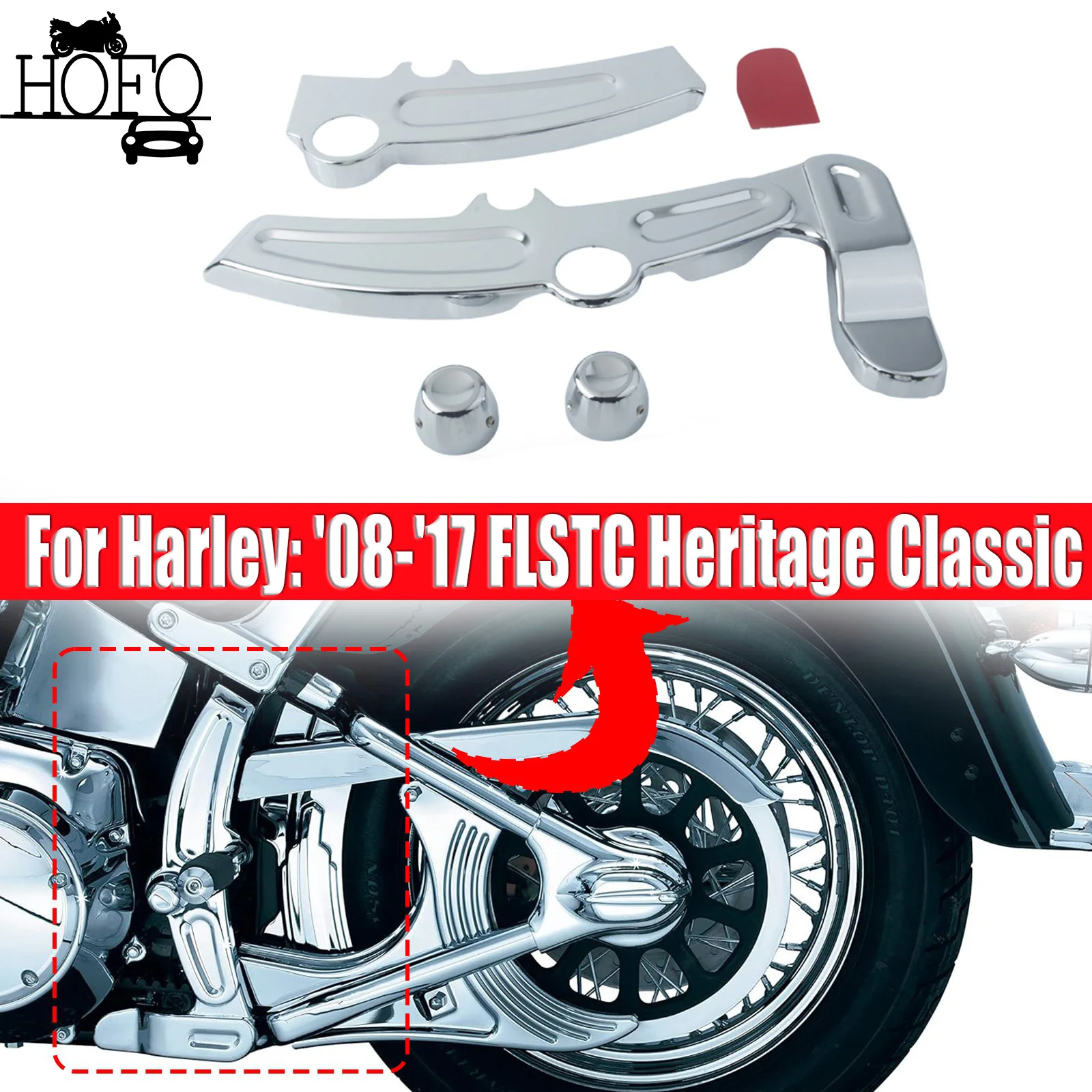 Chrome Boomerang Frame Cover For Harley Heritage Softail Classic FLSTC 2008-2017
Chrome Boomerang Frame Cover For Harley Heritage Softail Classic FLSTC 2008-2017