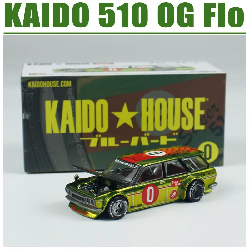Kaido House MINIGT 1/64 KAIDO 510 OG Flo, игрушка из сплава, моторный автомобиль, литая под давлением металлическая модель, подарки 
Kaido House MINIGT 1/64 KAIDO 510 OG Flo, игрушка из сплава, моторный автомобиль, литая под давлением металлическая модель, подарки