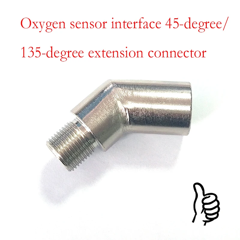 45 Degree O2 Sensor Extender M18X1.5 Thread Adapter Car Engine Light Fix Accessory Automotive Repair Tool
45 Degree O2 Sensor Extender M18X1.5 Thread Adapter Car Engine Light Fix Accessory Automotive Repair Tool