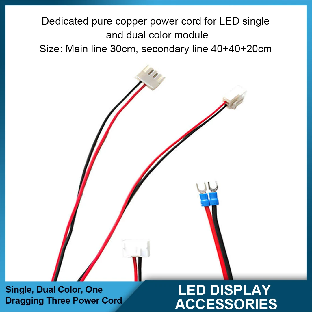 Pure Copper Red Black One-To-Three One-To-Four Single Dual Color Power Cable For LED Display Screen Special Connection Line
Pure Copper Red Black One-To-Three One-To-Four Single Dual Color Power Cable For LED Display Screen Special Connection Line
