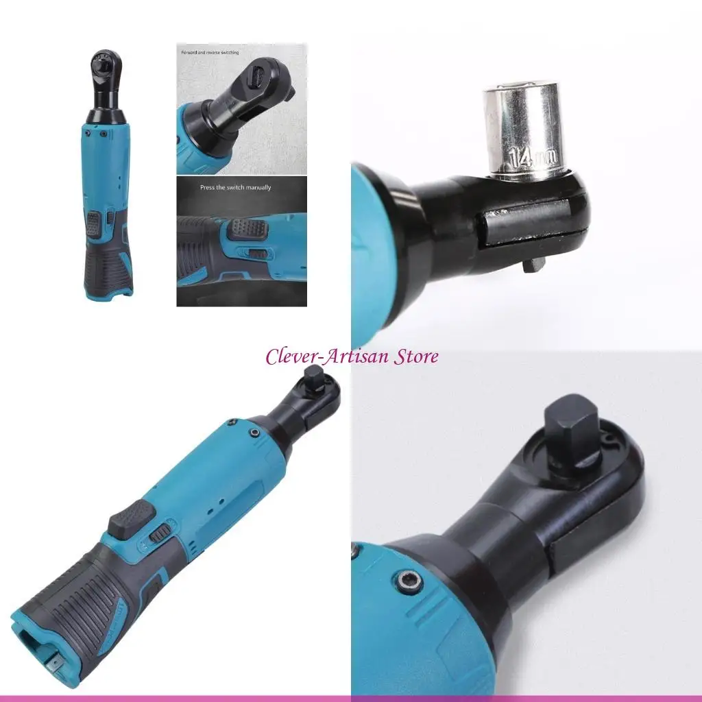 E06B High Torque Power Ratchet Tool 3/8in 500RPM Cordless Electric Ratchet 40FT-LBS
E06B High Torque Power Ratchet Tool 3/8in 500RPM Cordless Electric Ratchet 40FT-LBS