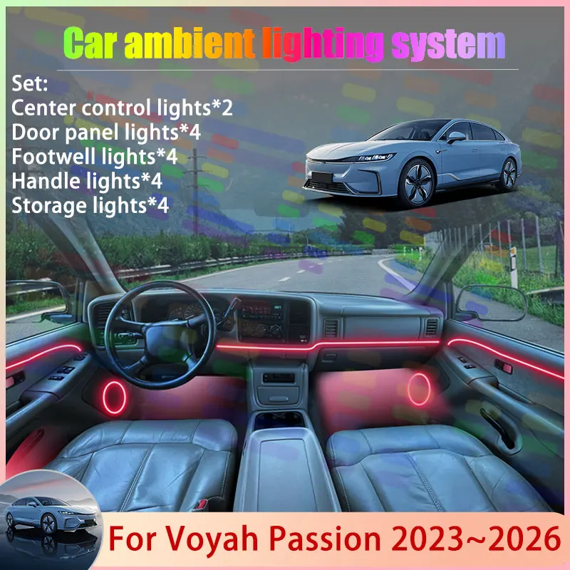 For Voyah Passion 2023~2026 Zhuiguang 2/24 in 1 Car Atmosphere Light Lamp RGB Shade Ensemble Streamer Atmosphere Set Accessories
For Voyah Passion 2023~2026 Zhuiguang 2/24 in 1 Car Atmosphere Light Lamp RGB Shade Ensemble Streamer Atmosphere Set Accessories